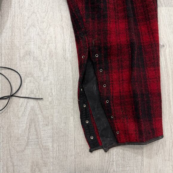 Vintage Mackinaw Emergency Garment Coat & Pants Set Red 1940s Wool Hunting Coat - Picture 11 of 16